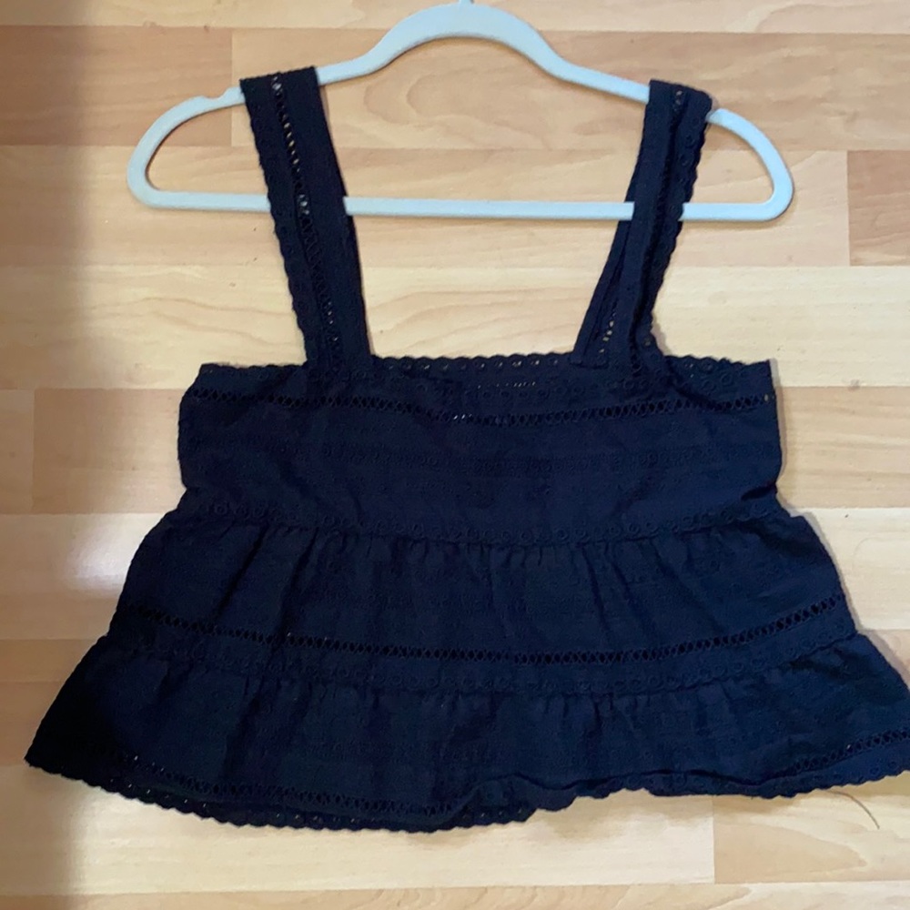 Crochet cropped tank